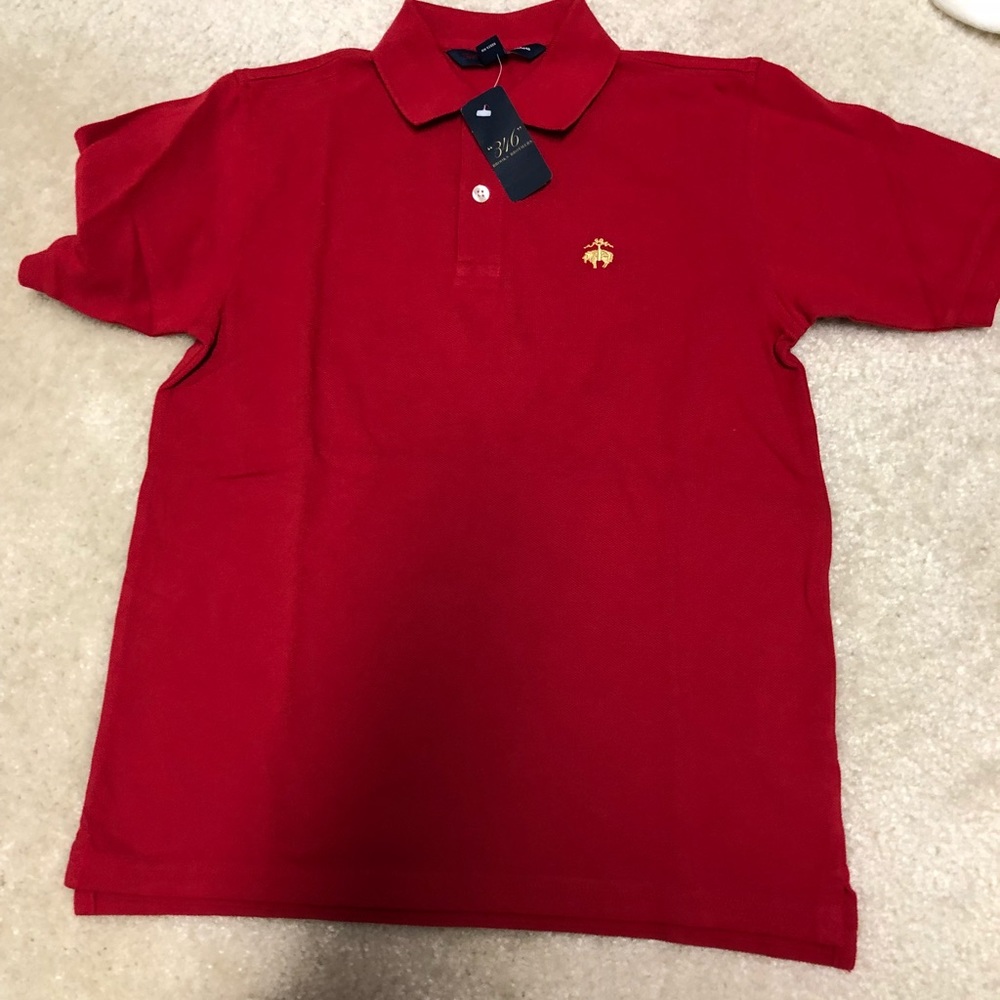 Kids red Brooks Brothers Polo
